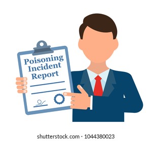 Report On Incident Poisoning Stock Vector (Royalty Free) 1044380023 |  Shutterstock