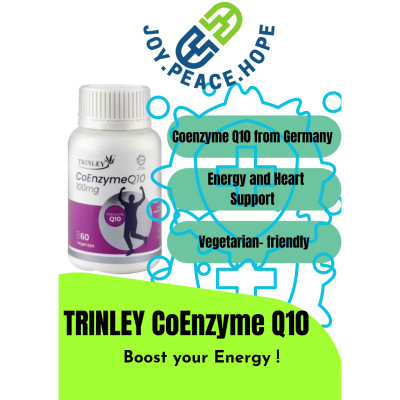 TRINLEY Coenzyme Q10 (60 Vegecaps) Boost Your Energy